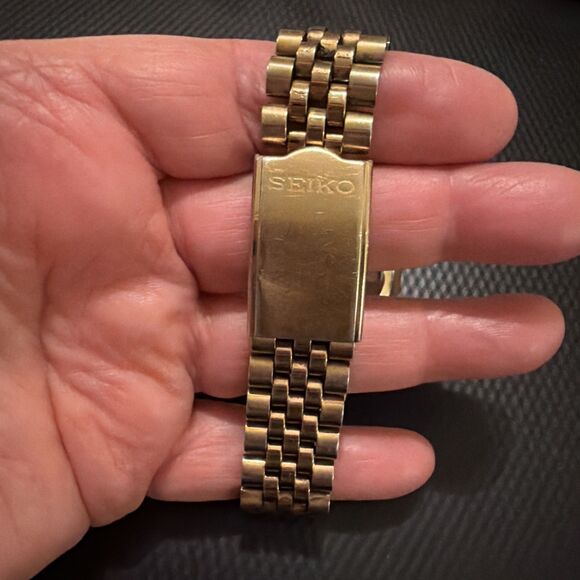 Vtg Seiko Automatic 7S26-3119 Mens Wrist Watch 21 Jewels Day/Date Gold Works GUC main image 8